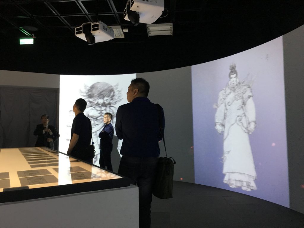 數位展現鄭問為遊戲做的創作。