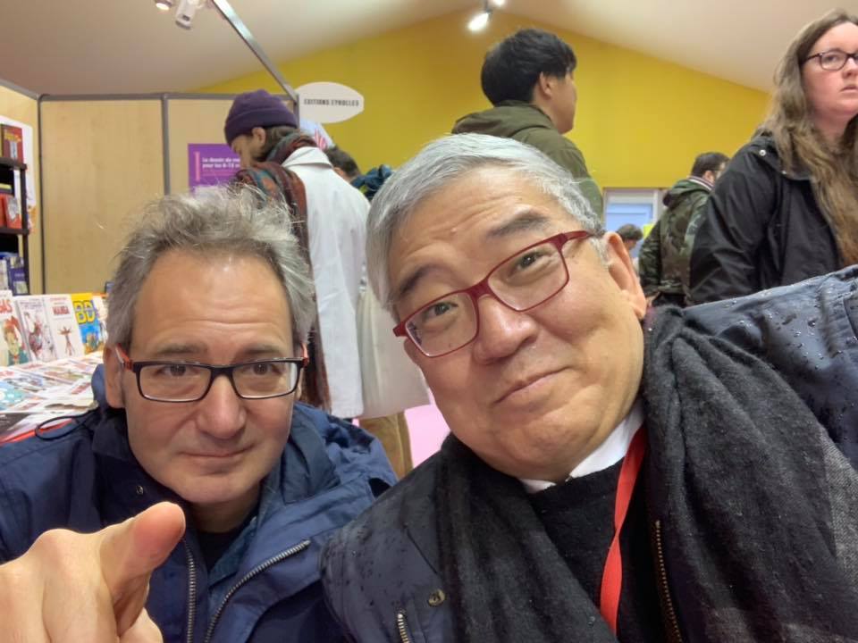 漫畫評論家 Laurent Melikian. 他訪問我有關鄭問的作品，會在整理後刊出。